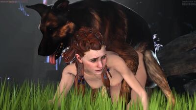 Aloy Horizon Zero Dawn sex секс dog пёс