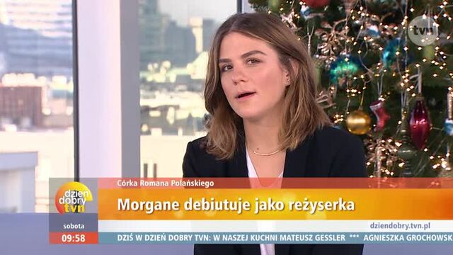 Morgane Polanski on "Dzień Dobry TVN", December 1, 2018