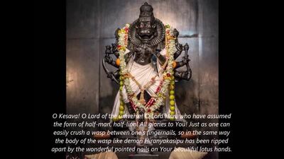 Ugram Veeram Maha Vishnum ¦ Tava Kara Kamala Vare ¦ Most Powerful Song On Lord Sri Narasimha