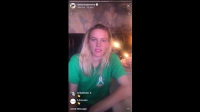 Erika Linder via Amanda Demme‘s Insta Live Stream (May 5) Part1