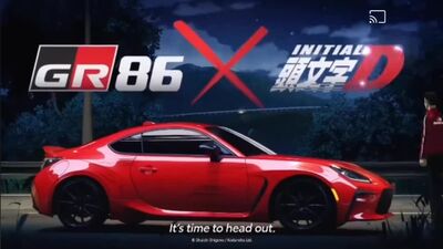 Initial D Кэйити Цутия vs Такуми Фудзивара Toyota GR86 vs Toyota AE86