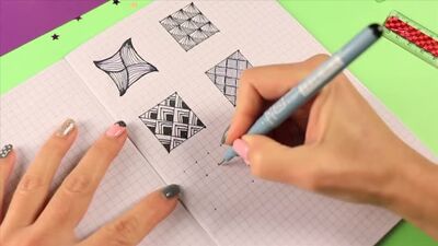 [Лум Планет] 6 ПОТРЯСАЮЩИХ 3d РИСУНКОВ ПО КЛЕТОЧКАМ
