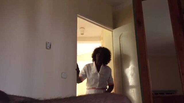 Cuban Maid Get Shocked with my cock