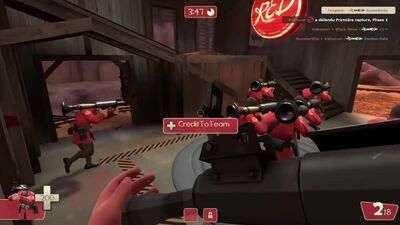 Tf2 bot battle 15 - Soldier VS Spy (720p) (1)
