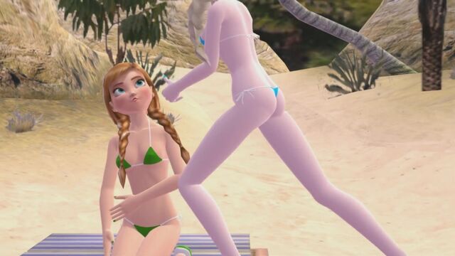 Frozen Elsa Kissed Anna Frozen Anna Slapped Elsa Epic Slap Epic Sister Kiss CheekSpear Animations