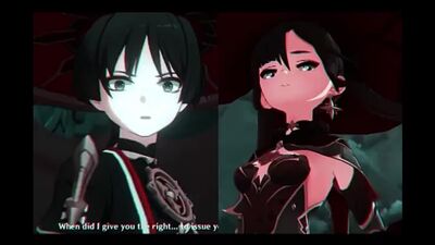 Mona and scaramouche | genshin impact. ♪