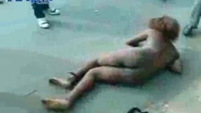 Two Female Students Beaten And Stripped Naked For Stealing