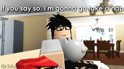 Roblox, огромные сиськи Angela X Jack с большим членом