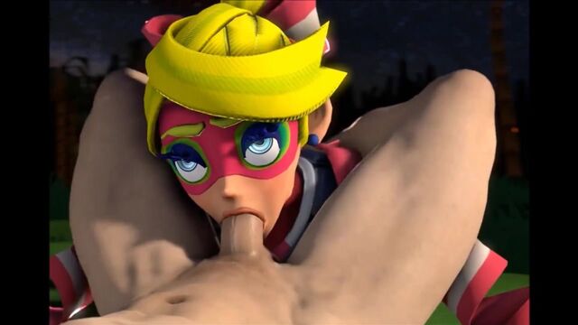 Arms TwinTelle, Min Min и ленточная девушка 3D Futa!