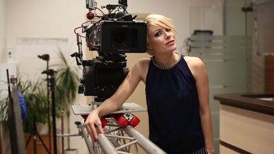 Актриса Виктория Маслова в фильме "Туфли"