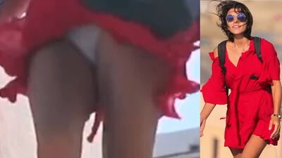 Http://upskirt-hd.com Алина Астровская под юбкой