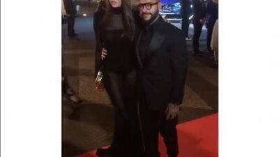 Анастасия Решетова и Тимати на красной дорожке премии GQ «Человек года»