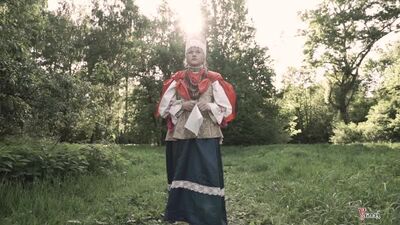 Архангельская обл. Пинежский район. Русский народный девичий костюм XIX в. Красно-Кросно. Уклад