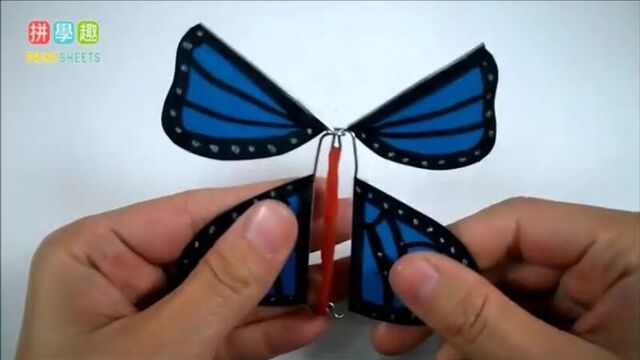 Бабочка из бумаги и проволоки. Реально летает