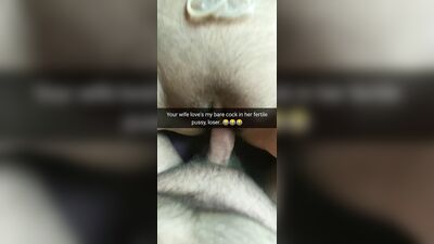I always remove my condom with your wife, cuck - Milky Mari