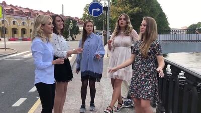 Русская народная музыка. красивые девушки петербург