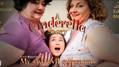 Two BBW stepmoms use teeny babe Maya for all of their chores and more(2021)