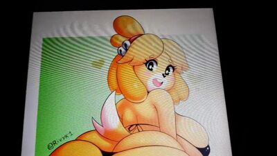 Трибьют спермы для Isabelle (скрещивание с животными)