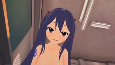 Wendy Marvell - riding; vaginal; 3D sex porno hentai; [Fairy Tail]
