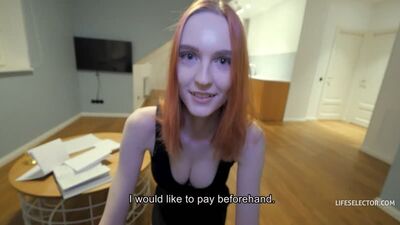 Shinaryen - LifeSelector - My Sexy Private Student ## POV redhead russian teen teacher blowjob sex porn facial русское порно