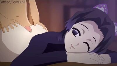 Shinobu Kocho x Tanjiro - NSFW; doggystyle; buttjob; 3D sex porno hentai; (by @SoloDusk) [Demon Slayer: Kimetsu no Yaiba]