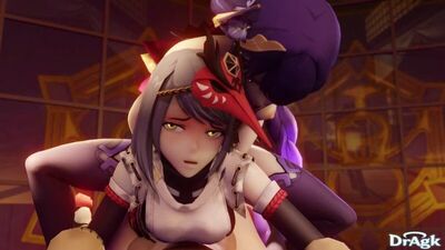 Raiden ~ Sara | Райдэн ~ Сара - Rule34 \ Porn Genshin Impact [18+]