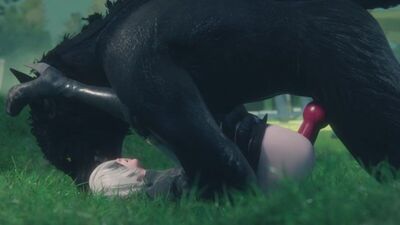 2B X Werewolf - 3D Porn / 3Dポルノ