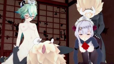 Sucrose ~ Сахароза | Noelle ~ Ноэлль - Rule34 \ Porn Genshin Impact [18+]