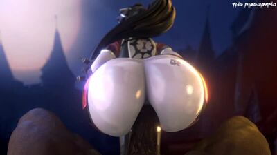 Widowmaker - BBC; riding; anal fucked; big ass; latex; 3D sex porno hentai; [Overwatch]