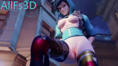Tracer - femdom; domination; footjob; foot fetish; masturbation; big dick; pussy; 3D sex porno hentai; [Overwatch]