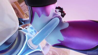 (Sound)Echo&Widowmaker lesbian strapon [Overwatch;Porn;Hentai;Yuri;R34;Sex;Blender;порно;секс;хентай;овервотч;юри]