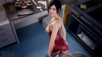 (Sound)Ada Wong sex pov [Resident Evil;Porn;Hentai;Big ass;Red Dress;R34;Sex;SFM;порно;секс]