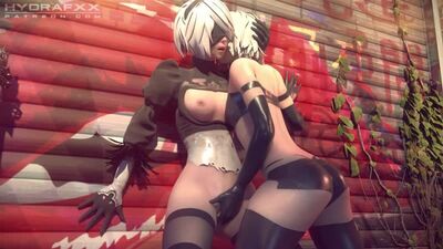 (Sound)Yorha A2&2B lesbian sex fingering ver.1 [NieR: Automata;Porn;Hentai;Android;Stockings;Yuri;R34;SFM;порно;секс;юри]