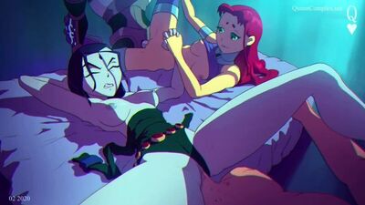 (Sound)Raven&Starfire sex animation [DC, Rachel Roth, Koriand'r;Porn;Hentai;R34;порно;секс;хентай;анимация]
