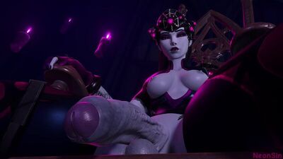 (Sound)Widowmaker futanari taker pov [Overwatch;Porn;Hentai;Oral;Reverse;R34;Sex;Blender;порно;секс;футанари;овервотч]