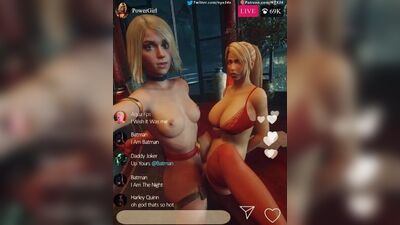 (Sound)Power Girl&Samus Aran futanari on female [DC, Metroid;Porn;Hentai;Dickgirl;R34;Sex;Blender;порно;секс;футанари]