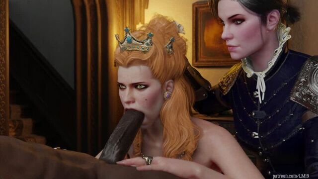 (Sound)Anna Henrietta blowjob ver.side [The Witcher 3;Porn;Hentai;Oral;R34;Sex;Blender;порно;Ведьмак]