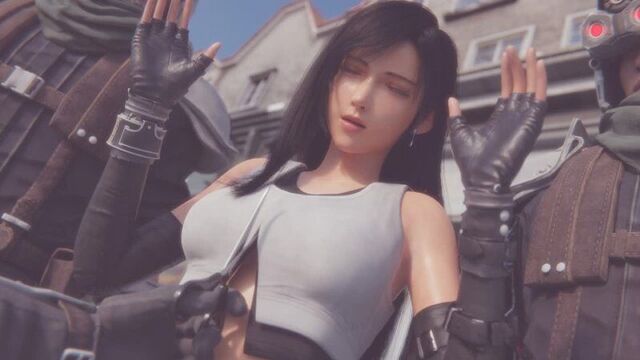 (Sound)Tifa Lockhart female solo - Tifa Strip Searched Part 1 [Final Fantasy, FF;Porn;Hentai;R34;Blender;соло]