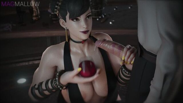 (Sound) Chun Li blowjob [Street Fighter, MagMallow;Porn;Hentai;Oral;R34;Sex;Blender;порно;хентай]