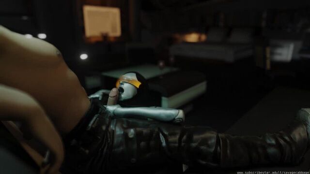 (Sound) Edi blowjob [Mass Effect, SavageCabbage;Porn;Hentai;Oral;R34;Sex;Blender;порно;хентай]