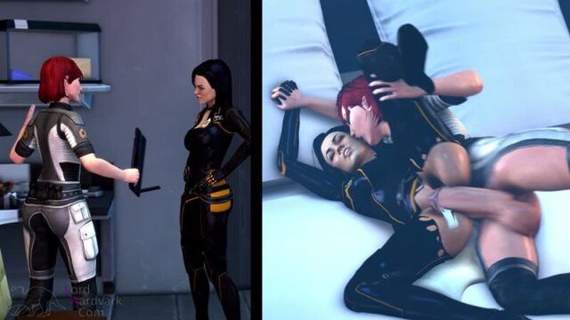 (Sound) FemShep & Miranda Lawson futanari on female - Fraternization ver.original [Mass Effect, LordAardvark;R34;футанари]