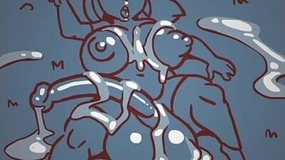 Giantess animated futanari keycock