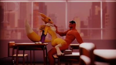 Furry yiff renamon porn sex parody r34