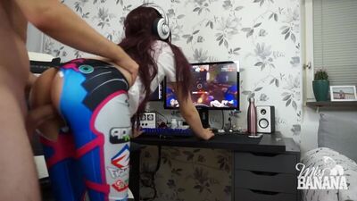 MissBanana ????D.Va having a quickie while gaming