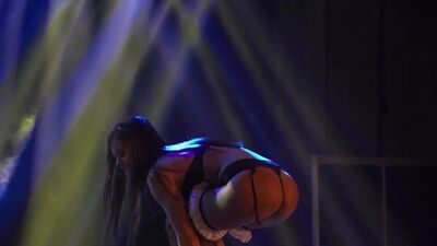 Markéta Štroblová (Little Caprice) - Very first public strip tease of her