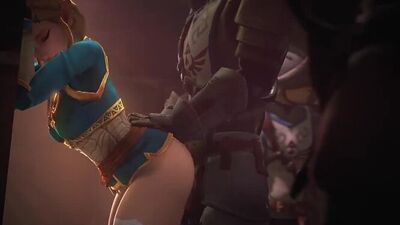Princess Zelda - elf; doggystyle; anal fucked; big ass; big butt; stockings; 3D sex porno hentai; [The Legend of Zelda]