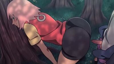 Sakura Haruno (Uchiha) x Sasuke Uchiha - NSFW; thicc; big butt; big ass; 3D sex porno hentai; (by @KaiArtz) [Naruto | Boruto]