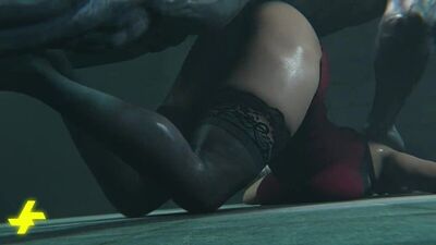 Ada Wong x Tyrant - rape; doggystyle; stockings; orgasm; creampie; 3D sex porno hentai; [Resident Evil: Remake]