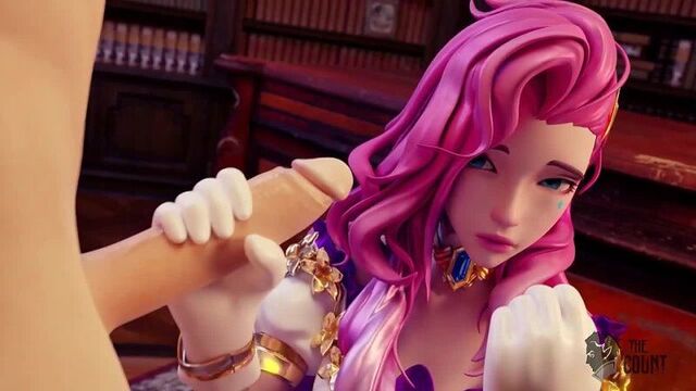 Seraphine - NSFW; oral sex; minet; blowjob; deepthroat; facefuck; orgasm; 3D sex porno hentai; [LoL | League of Legends]