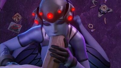 Widowmaker - NSFW; oral sex; minet; blowjob; deepthroat; facefuck; 3D sex porno hentai; (by @Gc_Raw) [Overwatch]